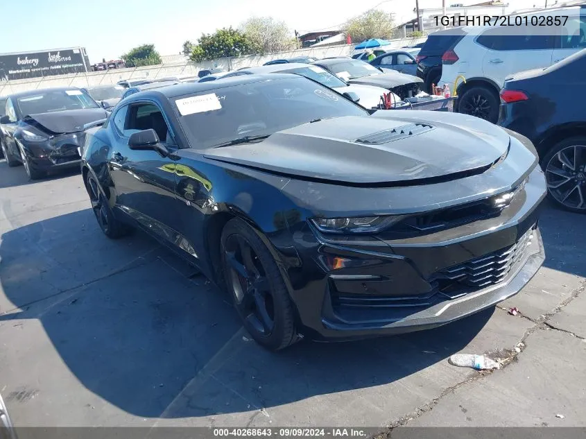 2020 Chevrolet Camaro Rwd 2Ss VIN: 1G1FH1R72L0102857 Lot: 40268643