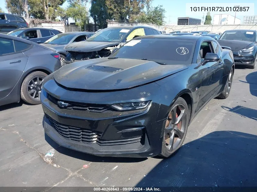 2020 Chevrolet Camaro Rwd 2Ss VIN: 1G1FH1R72L0102857 Lot: 40268643