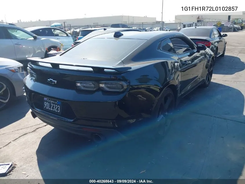 2020 Chevrolet Camaro Rwd 2Ss VIN: 1G1FH1R72L0102857 Lot: 40268643