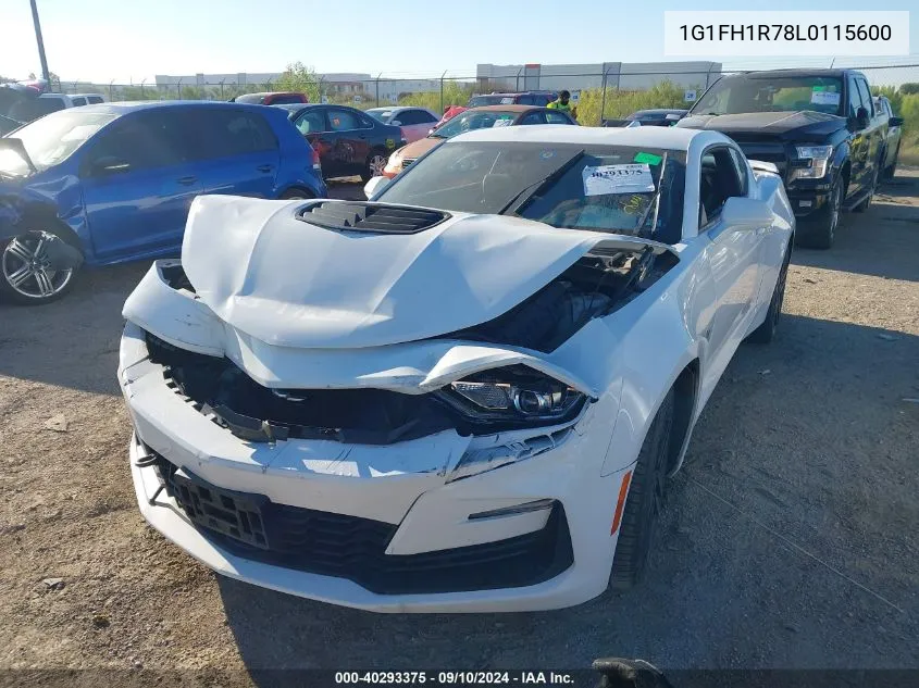 2020 Chevrolet Camaro Rwd 2Ss VIN: 1G1FH1R78L0115600 Lot: 40293375