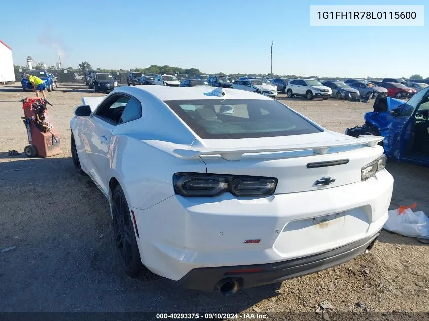 2020 Chevrolet Camaro Rwd 2Ss VIN: 1G1FH1R78L0115600 Lot: 40293375