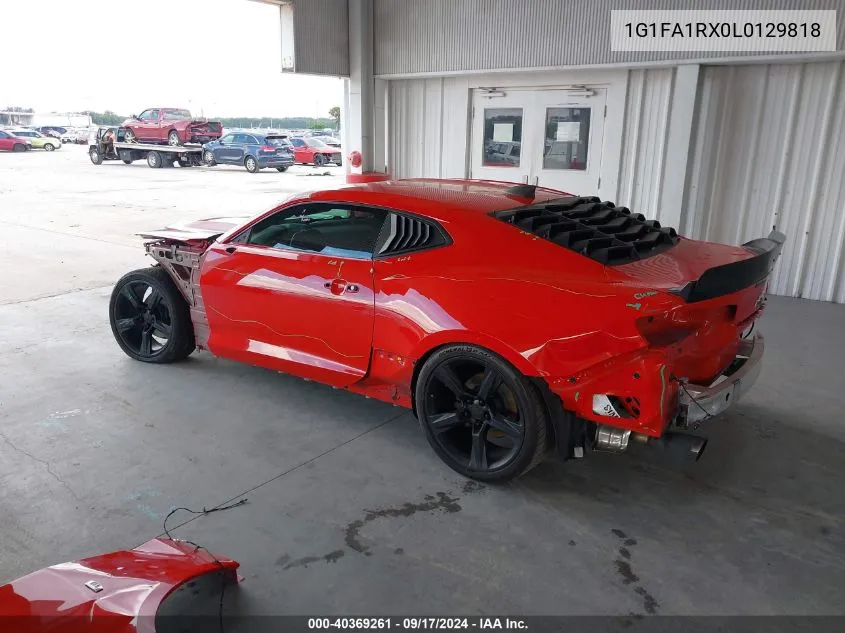 2020 Chevrolet Camaro Rwd 1Lt VIN: 1G1FA1RX0L0129818 Lot: 40369261