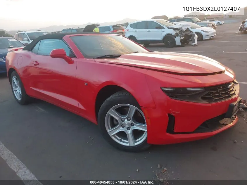 2020 Chevrolet Camaro Ls/Lt VIN: 1G1FB3DX2L0127407 Lot: 40648691