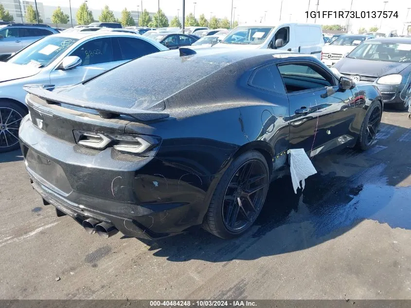 2020 Chevrolet Camaro Rwd 1Ss VIN: 1G1FF1R73L0137574 Lot: 40484248