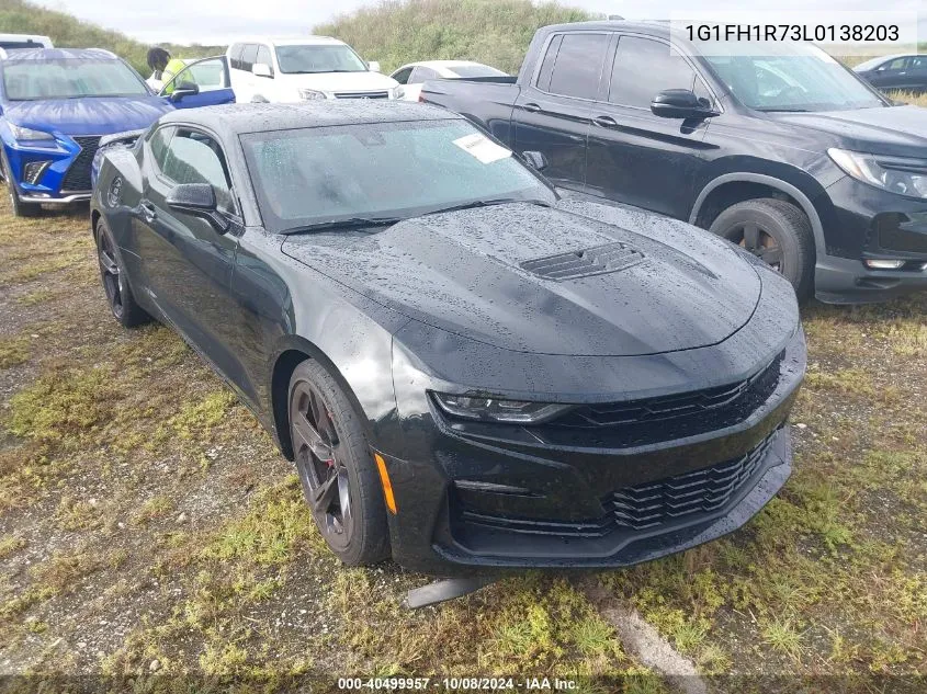 2020 Chevrolet Camaro Ss VIN: 1G1FH1R73L0138203 Lot: 40499957