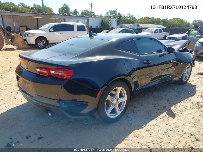 2020 Chevrolet Camaro Rwd 1Lt VIN: 1G1FB1RX7L0124788 Lot: 40587737