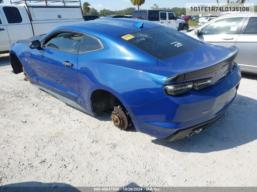 2020 Chevrolet Camaro Rwd 1Ss VIN: 1G1FE1R74L0135108 Lot: 40647558