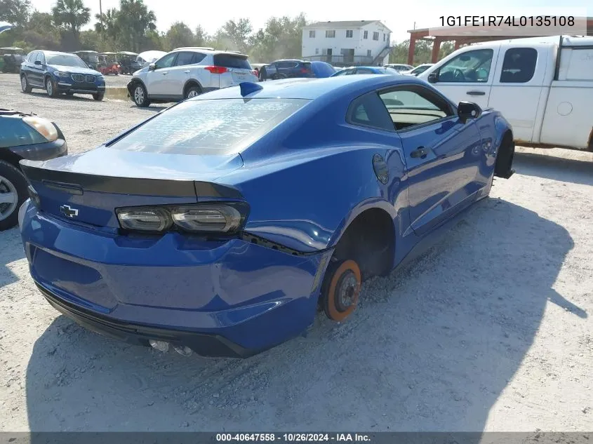 2020 Chevrolet Camaro Rwd 1Ss VIN: 1G1FE1R74L0135108 Lot: 40647558