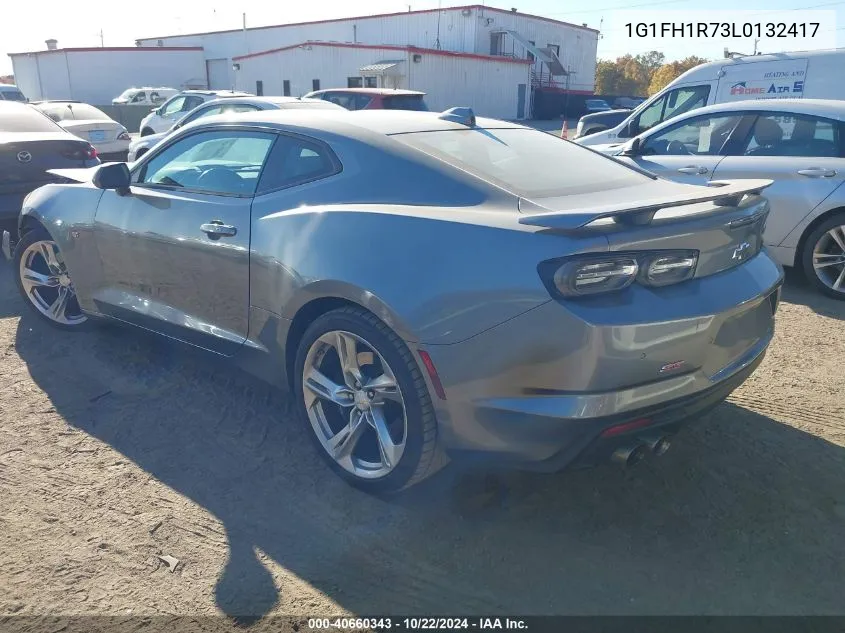 2020 Chevrolet Camaro Rwd 2Ss VIN: 1G1FH1R73L0132417 Lot: 40660343