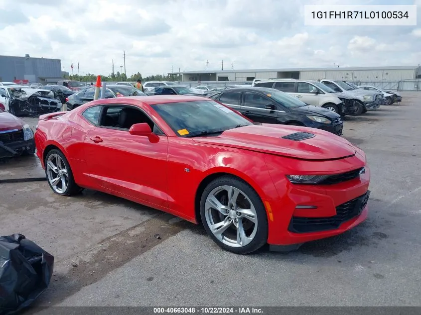 2020 Chevrolet Camaro Rwd 2Ss VIN: 1G1FH1R71L0100534 Lot: 40663048