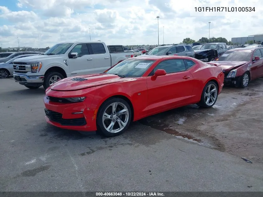 2020 Chevrolet Camaro Rwd 2Ss VIN: 1G1FH1R71L0100534 Lot: 40663048