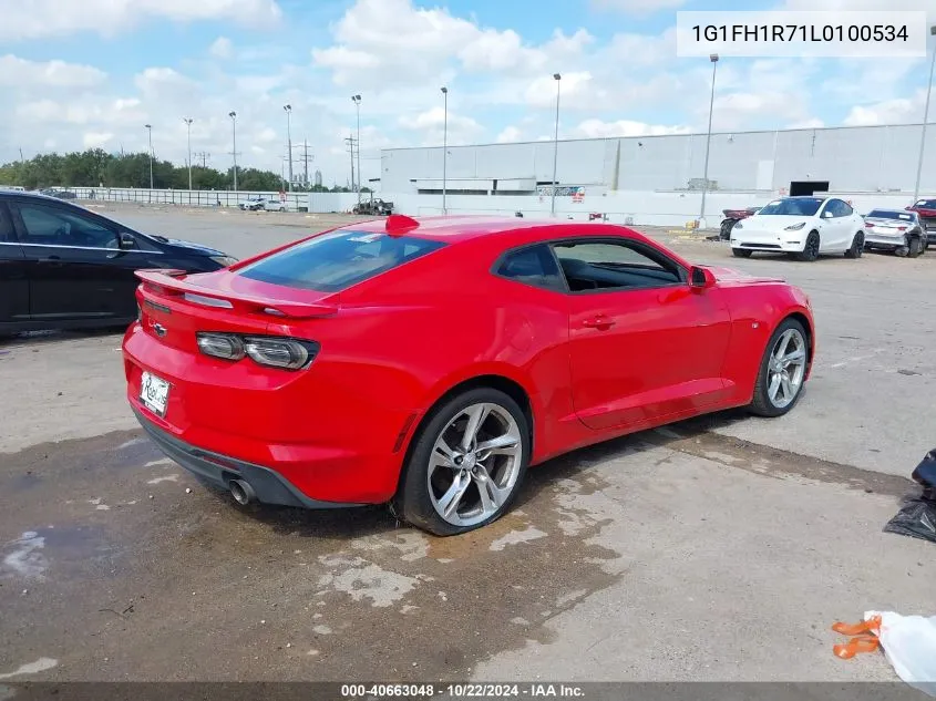 2020 Chevrolet Camaro Rwd 2Ss VIN: 1G1FH1R71L0100534 Lot: 40663048