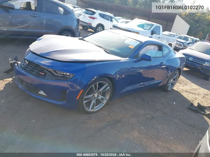 2020 Chevrolet Camaro Rwd 1Lt VIN: 1G1FB1RS6L0102270 Lot: 40683579