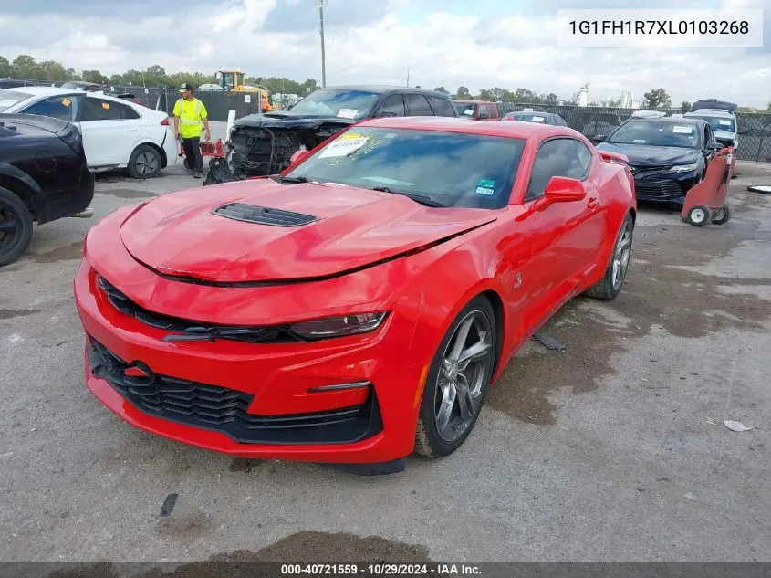 2020 Chevrolet Camaro Rwd 2Ss VIN: 1G1FH1R7XL0103268 Lot: 40721559