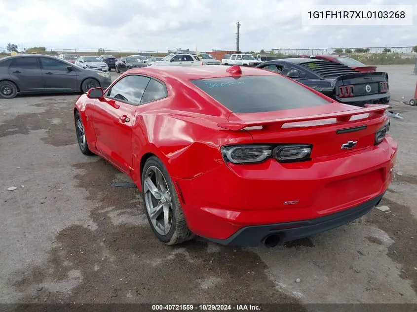 2020 Chevrolet Camaro Rwd 2Ss VIN: 1G1FH1R7XL0103268 Lot: 40721559