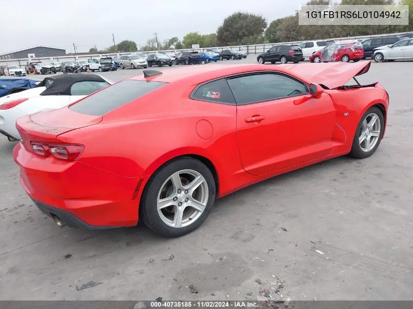 2020 Chevrolet Camaro Rwd 1Lt VIN: 1G1FB1RS6L0104942 Lot: 40735185