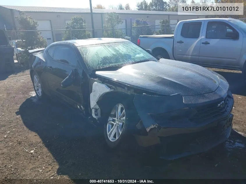 2020 Chevrolet Camaro Rwd 1Ls VIN: 1G1FB1RX7L0101012 Lot: 40741653