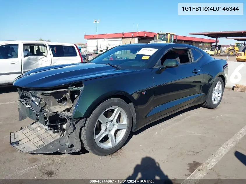 2020 Chevrolet Camaro Ls/Lt VIN: 1G1FB1RX4L0146344 Lot: 40744867