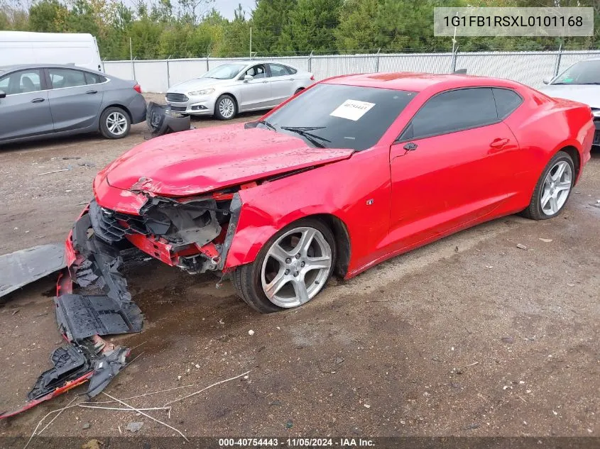 2020 Chevrolet Camaro Rwd 1Lt VIN: 1G1FB1RSXL0101168 Lot: 40754443