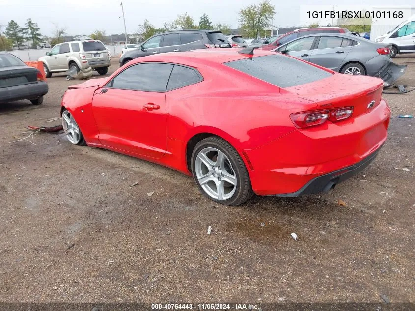 2020 Chevrolet Camaro Rwd 1Lt VIN: 1G1FB1RSXL0101168 Lot: 40754443