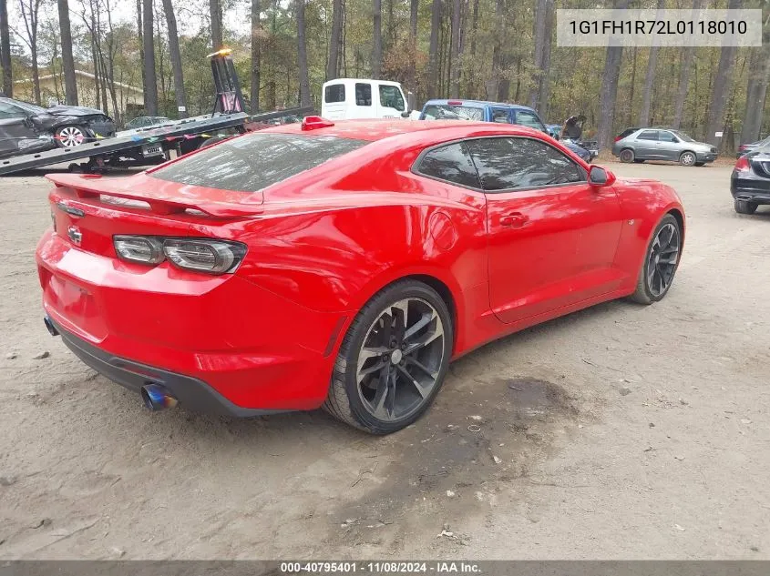 2020 Chevrolet Camaro Rwd 2Ss VIN: 1G1FH1R72L0118010 Lot: 40795401