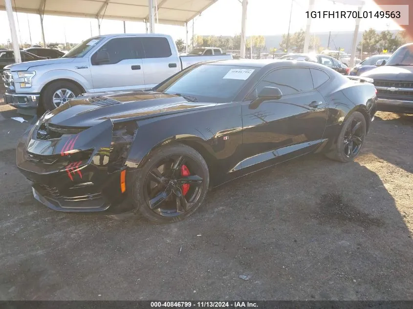 2020 Chevrolet Camaro Rwd 2Ss VIN: 1G1FH1R70L0149563 Lot: 40846799