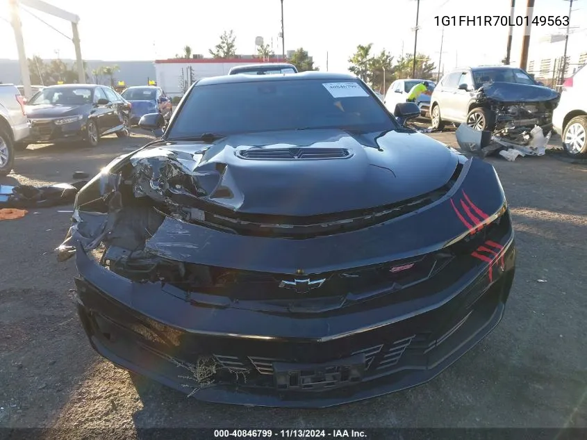 2020 Chevrolet Camaro Rwd 2Ss VIN: 1G1FH1R70L0149563 Lot: 40846799