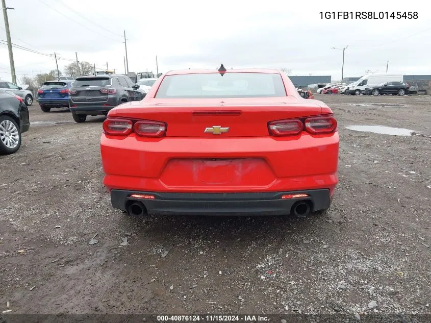 2020 Chevrolet Camaro Rwd 1Lt VIN: 1G1FB1RS8L0145458 Lot: 40876124