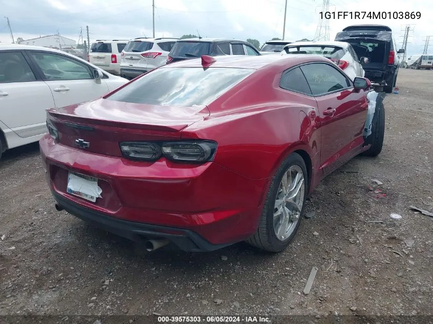 1G1FF1R74M0103869 2021 Chevrolet Camaro Rwd Lt1