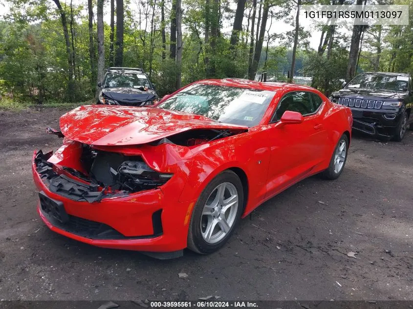 2021 Chevrolet Camaro Rwd 1Lt VIN: 1G1FB1RS5M0113097 Lot: 39595561