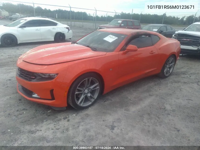 1G1FB1RS6M0123671 2021 Chevrolet Camaro Rwd 1Lt