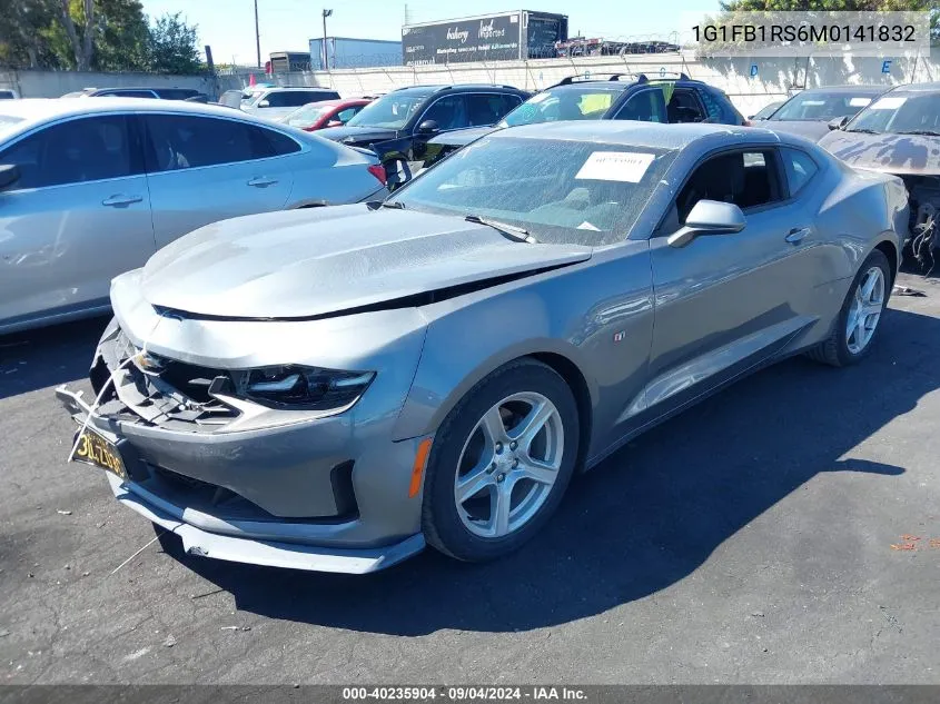 2021 Chevrolet Camaro Rwd 1Lt VIN: 1G1FB1RS6M0141832 Lot: 40235904