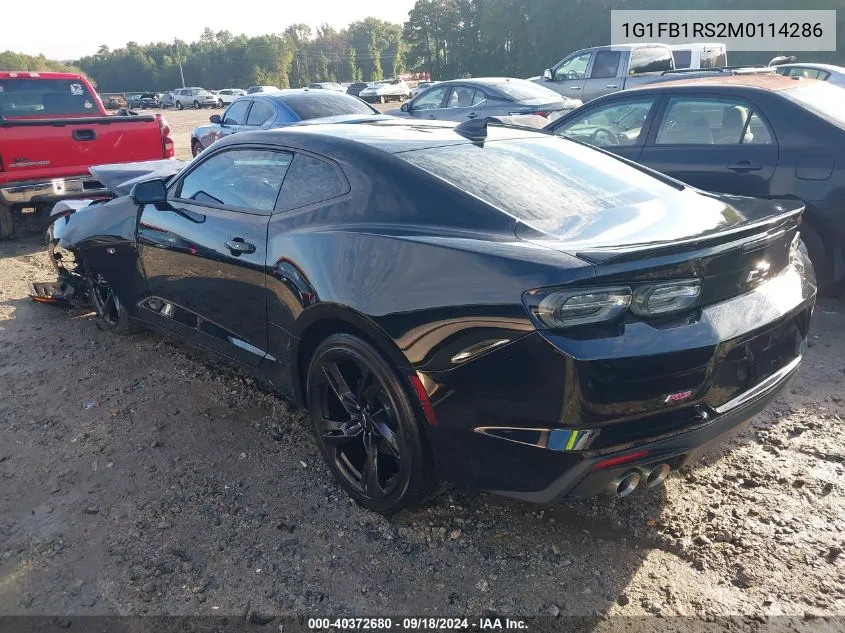 2021 Chevrolet Camaro Ls/Lt VIN: 1G1FB1RS2M0114286 Lot: 40372680