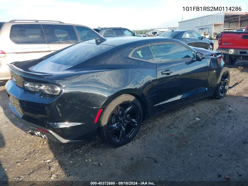 2021 Chevrolet Camaro Ls/Lt VIN: 1G1FB1RS2M0114286 Lot: 40372680