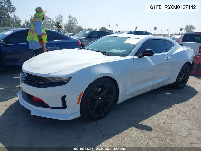 2021 Chevrolet Camaro Rwd 1Lt VIN: 1G1FB1RSXM0127142 Lot: 40383295