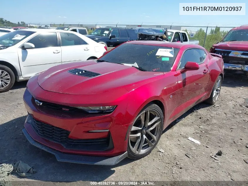 2021 Chevrolet Camaro Rwd 2Ss VIN: 1G1FH1R70M0120937 Lot: 40392736