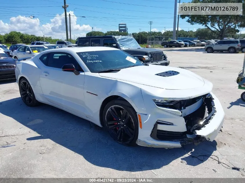 2021 Chevrolet Camaro Rwd 1Ss VIN: 1G1FE1R77M0126789 Lot: 40421742