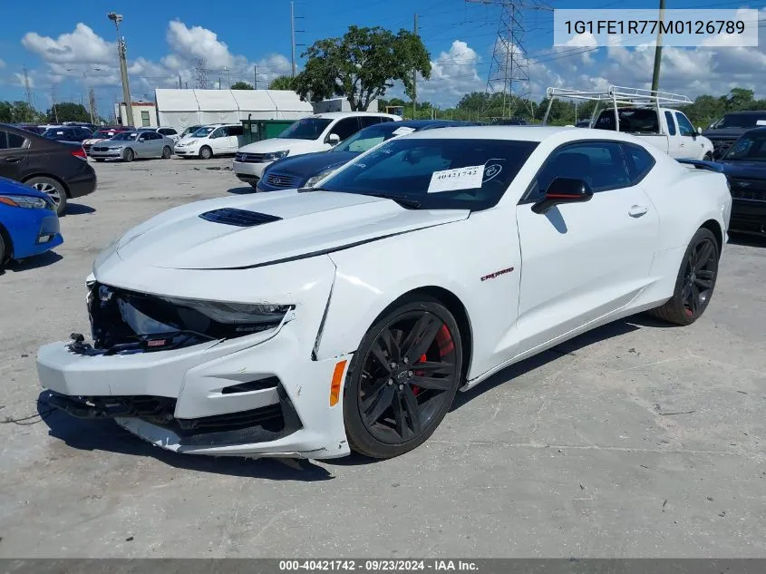 2021 Chevrolet Camaro Rwd 1Ss VIN: 1G1FE1R77M0126789 Lot: 40421742