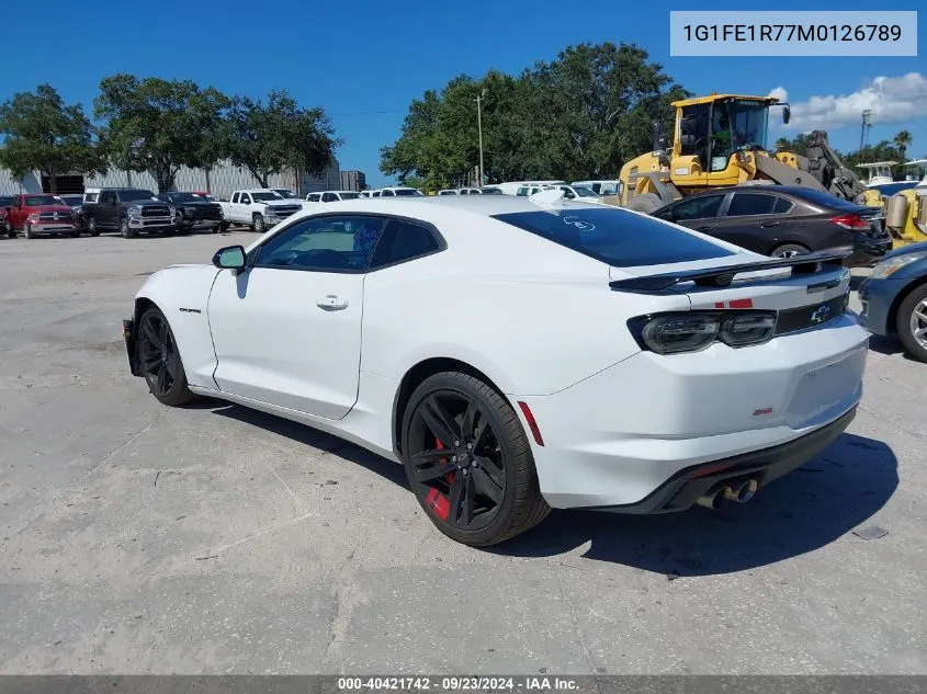 2021 Chevrolet Camaro Rwd 1Ss VIN: 1G1FE1R77M0126789 Lot: 40421742