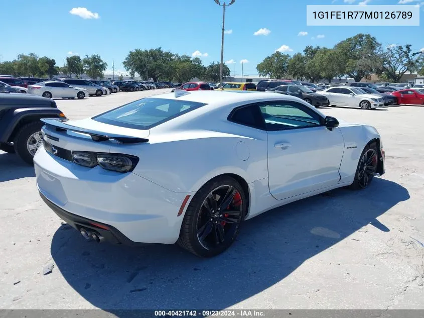 2021 Chevrolet Camaro Rwd 1Ss VIN: 1G1FE1R77M0126789 Lot: 40421742