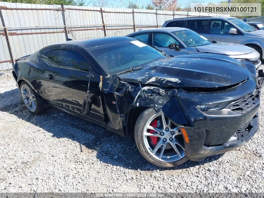 2021 Chevrolet Camaro Ls/Lt VIN: 1G1FB1RSXM0100121 Lot: 40487990