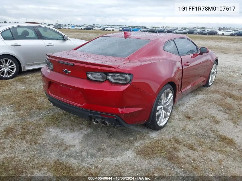 1G1FF1R78M0107617 2021 Chevrolet Camaro Lz/Ss