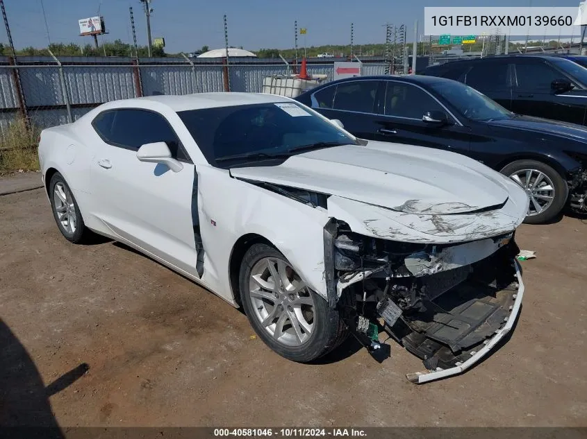 2021 Chevrolet Camaro Rwd 1Ls VIN: 1G1FB1RXXM0139660 Lot: 40581046