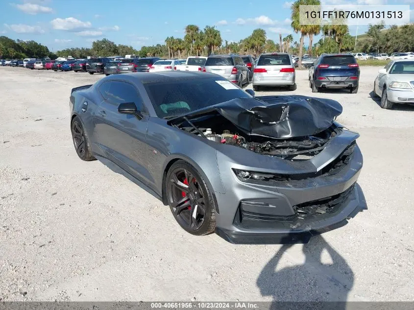 2021 Chevrolet Camaro Rwd 1Ss VIN: 1G1FF1R76M0131513 Lot: 40651956