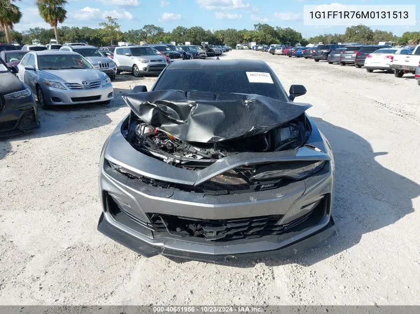 2021 Chevrolet Camaro Rwd 1Ss VIN: 1G1FF1R76M0131513 Lot: 40651956