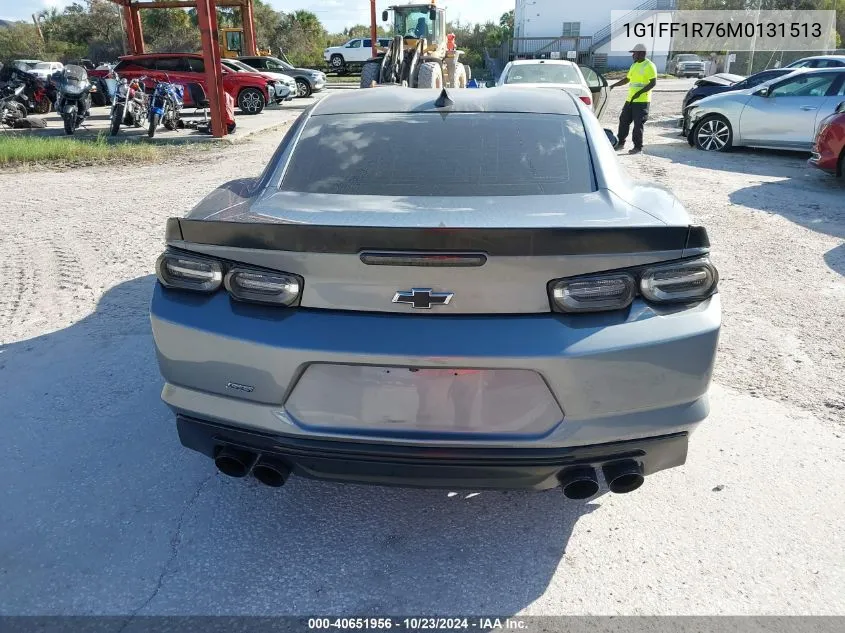 2021 Chevrolet Camaro Rwd 1Ss VIN: 1G1FF1R76M0131513 Lot: 40651956