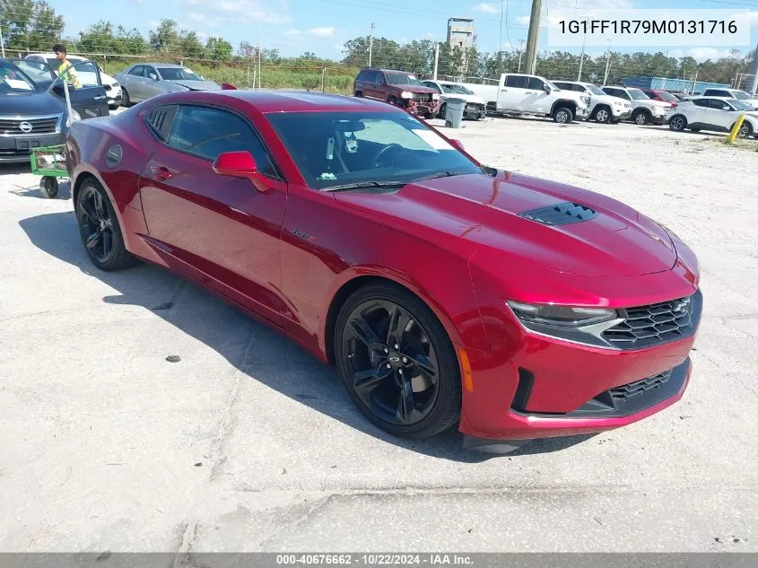 2021 Chevrolet Camaro Rwd Lt1 VIN: 1G1FF1R79M0131716 Lot: 40676662