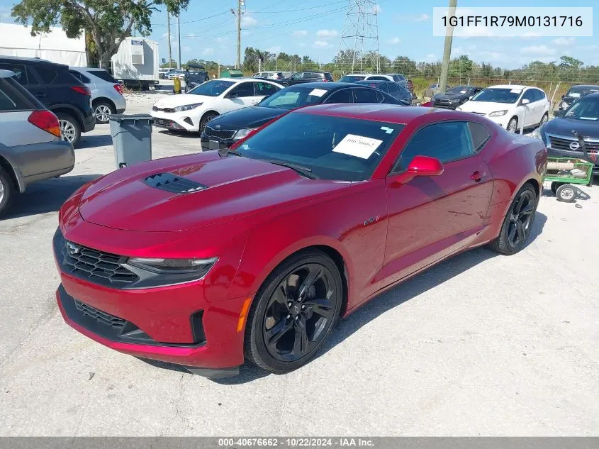 2021 Chevrolet Camaro Rwd Lt1 VIN: 1G1FF1R79M0131716 Lot: 40676662