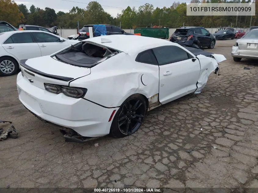 2021 Chevrolet Camaro Rwd 1Lt VIN: 1G1FB1RS8M0100909 Lot: 40726519