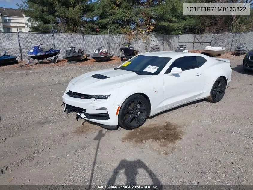 2021 Chevrolet Camaro Rwd 1Ss VIN: 1G1FF1R71M0123822 Lot: 40769866